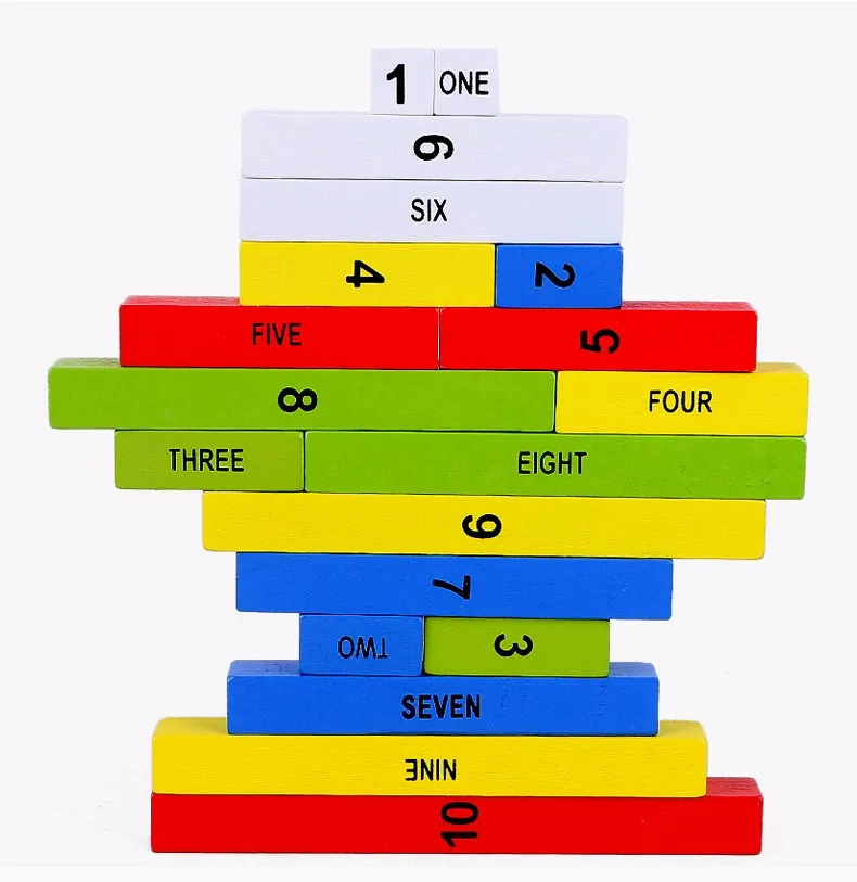 Монтессори образование деревянные игрушки 1-10 цифр Когнитивная математическая Игрушка Обучение логарифм версия ребенок раннего обучения коробка с цифрами