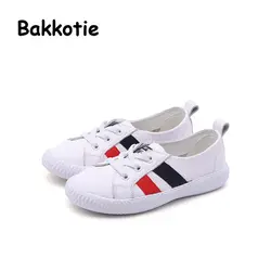 Bakkotie 2018 Весенняя мода ребенок из натуральной кожи без застежки спортивная обувь для маленьких девочек сетка повседневная кроссовки
