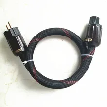HiFi power cable hifi power line EU plug cord for amplifier dac preamplifier headphone amp Pure copper shield free shipping