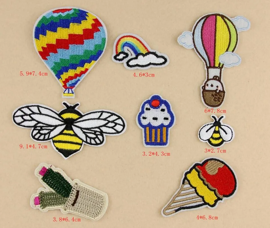 MIX8pcs anime star Iron on sewing on patches for clothing Embroidered