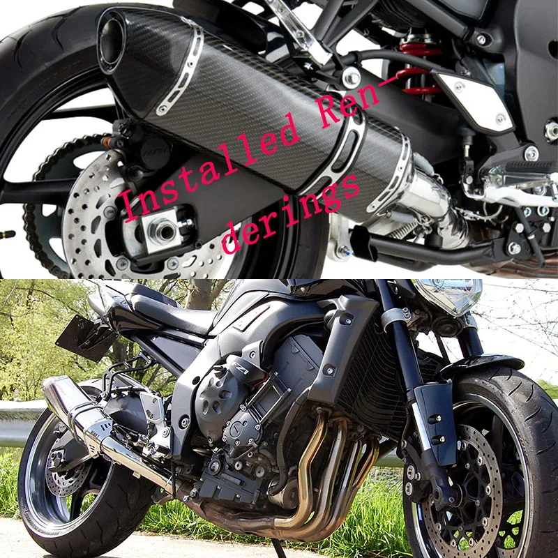 Мотоцикл выхлопной глушитель выхлопной трубы средней трубы для Yamaha FZ1 Fazer ФЗ 1 2006 2007 2008 2009 2010 2011 2012 2013 слипоны 08