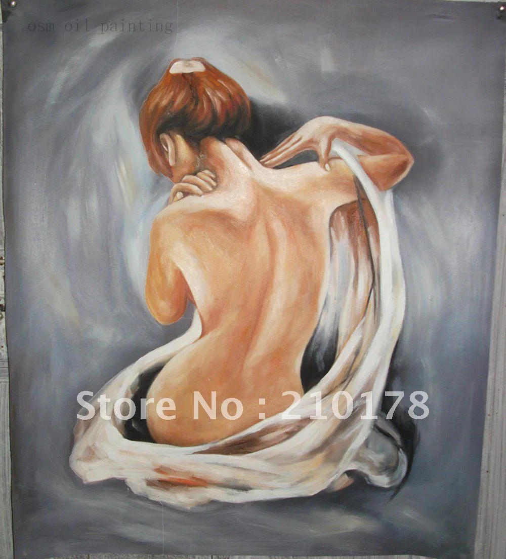 

High Quality Top Artist Hand Painted Modern Sexy Lady Woman Nude Oil Painting on Canvas for Home Decorative Wall Artwork Picture