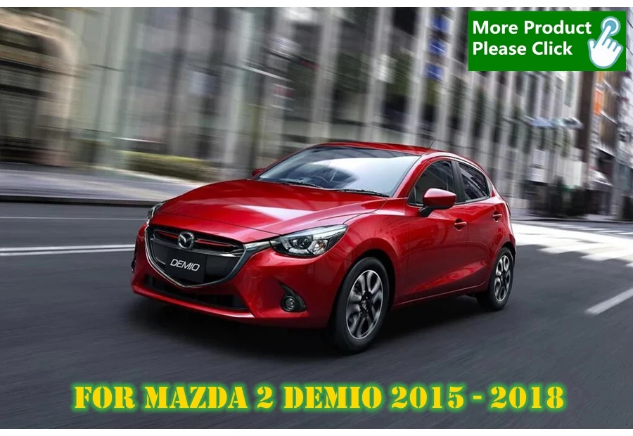 Авто аксессуары для Mazda 2 Demio передние противотуманные фары лампа кольцо+ передних+ ВЕКО для бровей накладка