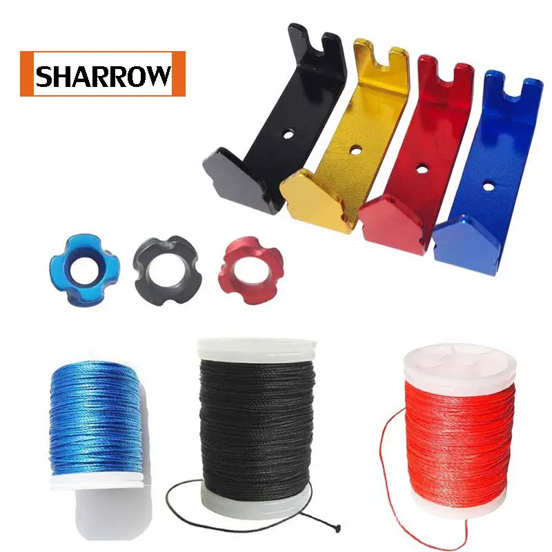 

Hunting Archery Bowstring Jip String Server Equipment Nylon Serving String Servering Separator Peep Sight Shooting