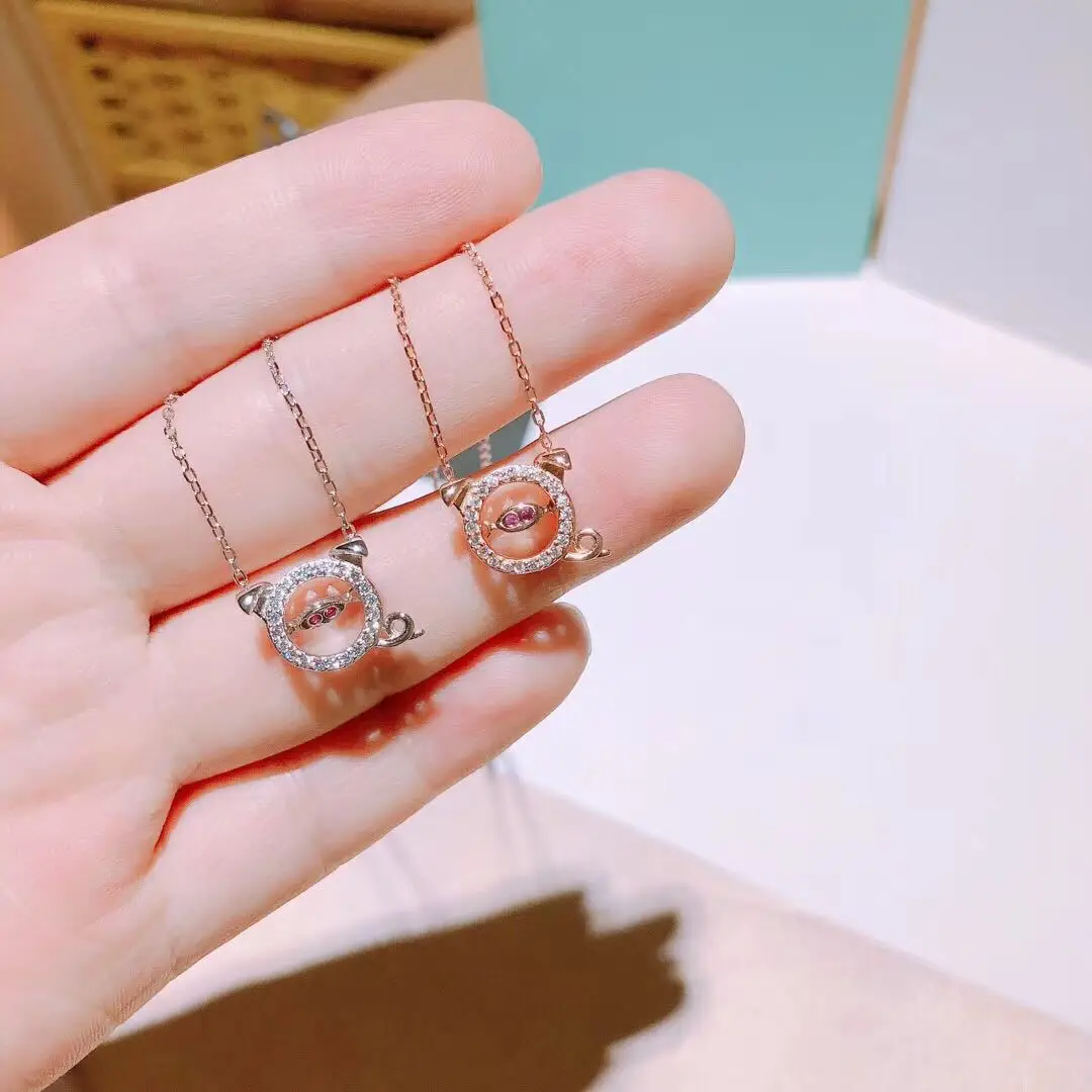 

CASHOU24 2019 Korean version of the beating pig necklace with two color