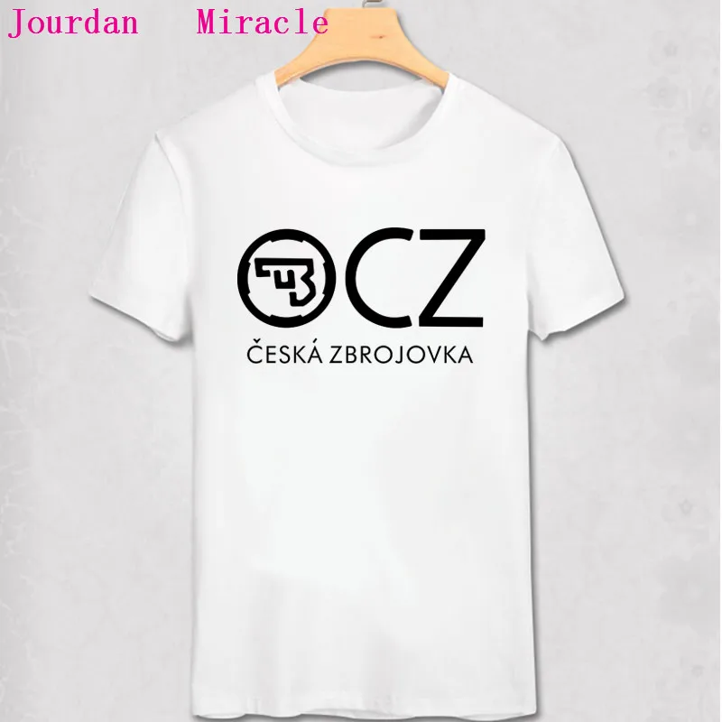 Горячая Распродажа, модная новинка, CZ Ceska Zbrojovka, чешское оружие, футболка, CZ 75, модная мужская летняя хлопковая футболка