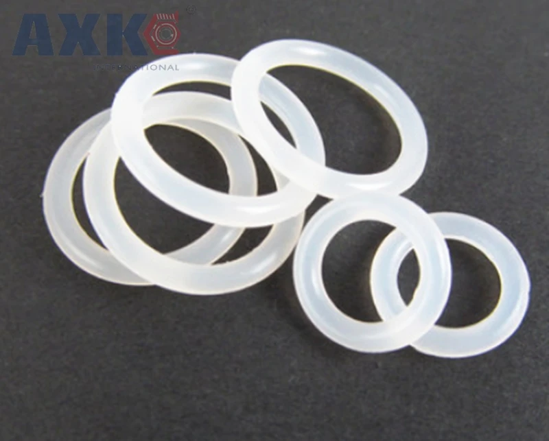 

AXK O Ring Gasket Silicon 3.5mm Thickness Rubber Sealing Ring Gasket OD 23/24/25/26/27/28/29/30/31/32/33mm Food Grade O-rings