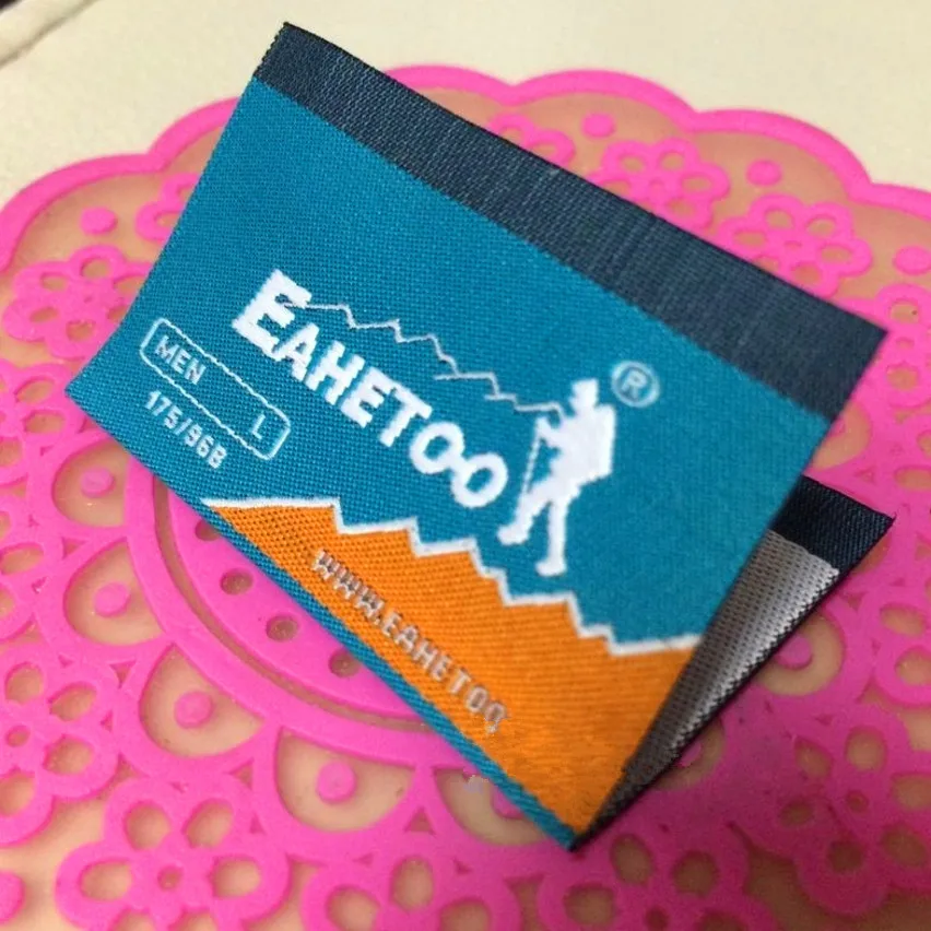 Wholesale Garment Accessories Loop Fold Style Tag Labels, 2000pcs/lot