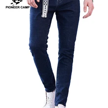 Пионерский лагерь, Новое поступление, темно-синие облегающие мужские джинсы, брендовая одежда, модные штаны, мужские джинсовые брюки высокого качества ANZ707023