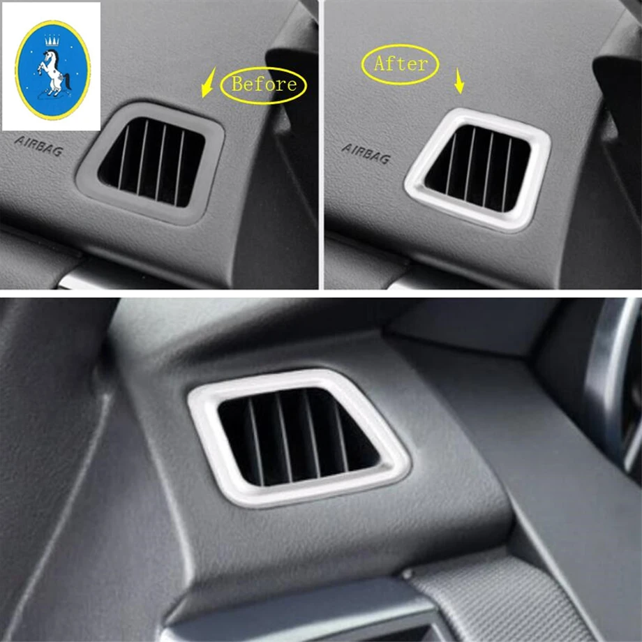 

Yimaautotrims Auto Accessory Front Side Air Conditioning AC Outlet Vent Cover Trim ABS Fit For Jaguar E-PACE 2017 2018 2019