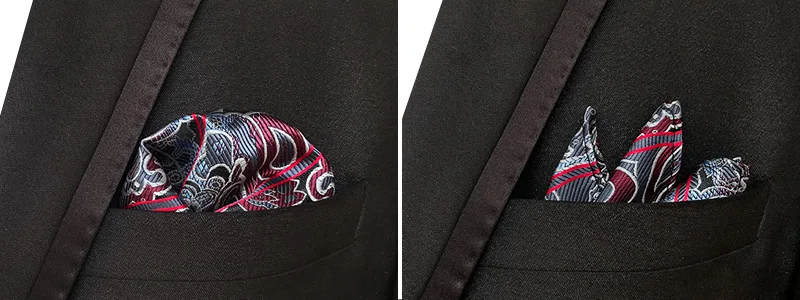 Роскошный мужской Карманный квадратный 25 см платок в полоску Цветочный Пейсли Hanky мужской костюм нагрудные аксессуары для полотенец для
