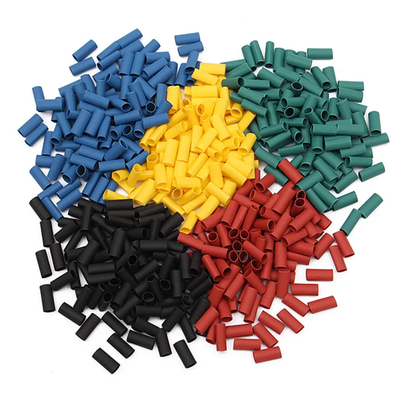 

Hot Sale 500Pcs 3.0MM 2:1 Polyolefin Heat Shrink Tubing Tube Sleeve Sleeving Wrap 5 Colors NEW
