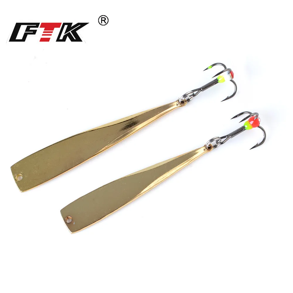 

6g 8g Silver Gold Wobblers Metal Sinking Ice Fishing Spoon Hard Lure 6.5cm 7.5cm Balancers For Winter Fishing Lure Spoon