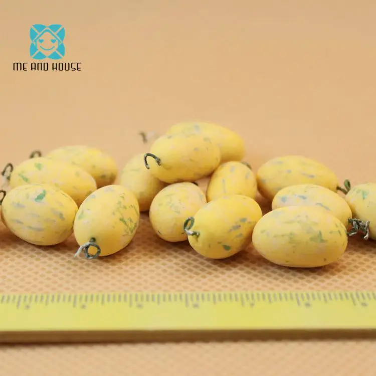 

Dollhouse Kitchen Miniatures mini clay fruits Hami melon for doll kitchen 5 pieces