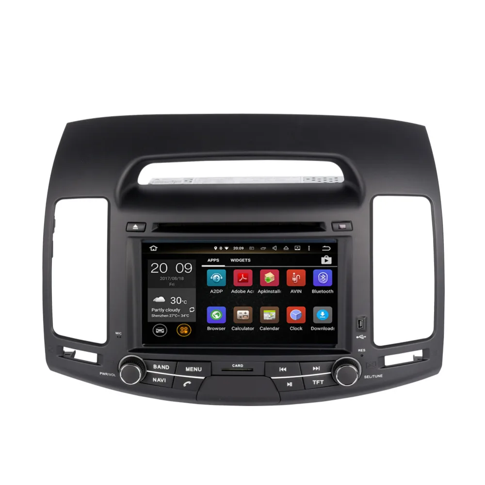 Sale Android 9.0 Autoradio audio multimedia pc tablet with 4G Lte wifi for Hyundai Elantra 2007-2011 GPS Navigation DVD Multimedia 8
