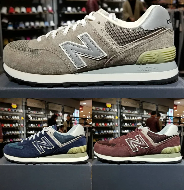 

New Balance nb574 Mesh Men Shoes Jogging shoes ML574VG/VB/VN Men's Iconic 574 Sneaker Shoes Wide Men Sneakers Men Tennis Shoes