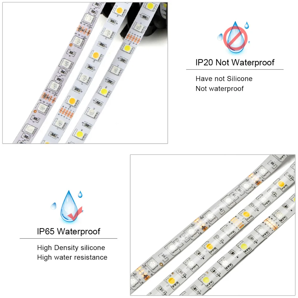 RGB RGBW RGBWW WIFI 5 м 5050 Светодиодная лента водонепроницаемая гибкая светодиодная