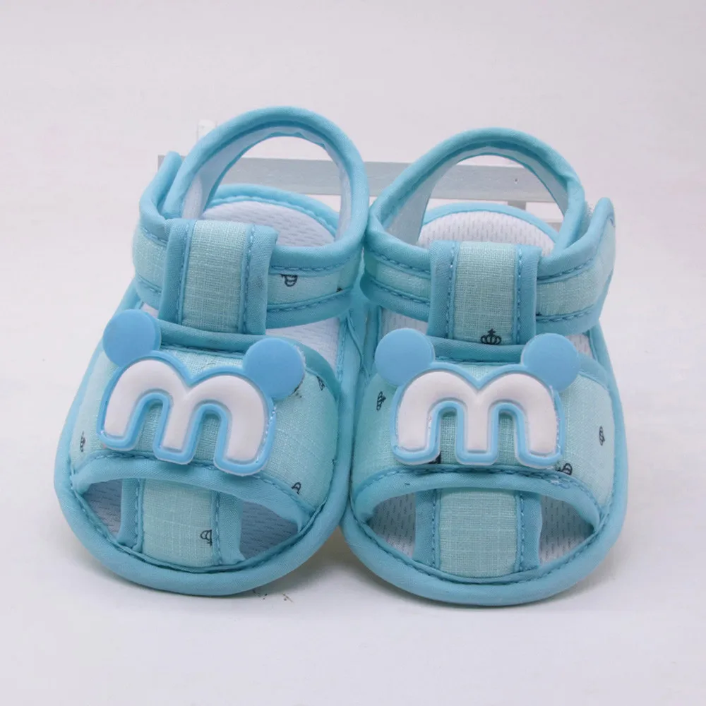 LONSANT детская обувь Хлопок сандалии для новорожденных мультфильм М нескользящая обувь для девочек мальчиков Прекрасный Летние