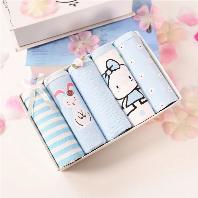 Нижнее белье женское хлопковое с заниженной талией 5 шт./лот|girls underwear|cotton women