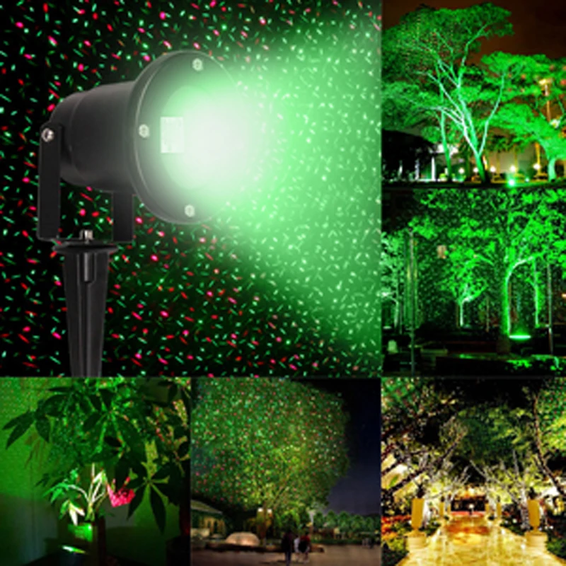 

Mini R & G Waterproof Outdoor Landscape Light Garden Moving Laser Xmas Starry Sky Pattern Stage Light FULI