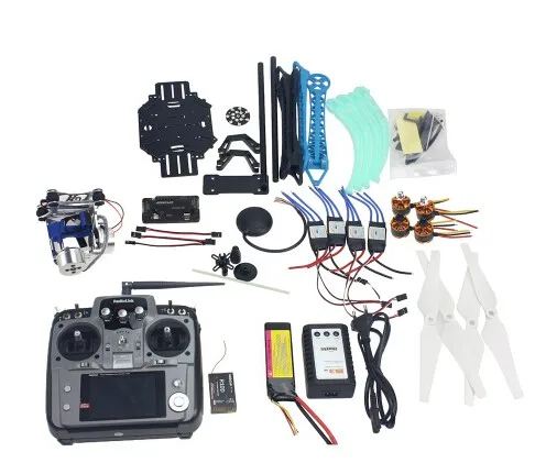 $304.85  Full Kit RC Drone Quadrocopter 4-axle Aircraft Kit 500mm Multi-Rotor Air Frame 6M GPS APM Flight Co