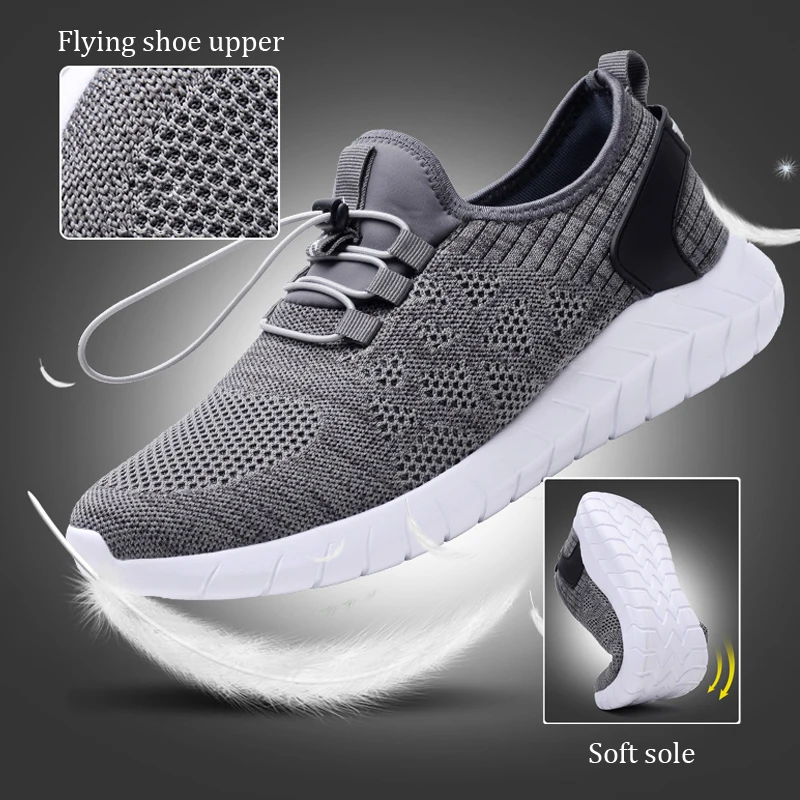 light running shoes men's flywire Breathable mesh sneakers for Male elastic band cushioning Exercise Sport Shoes Outdoor Jogging light running shoes men's flywire Breathable mesh sneakers for Male elastic band cushioning Exercise Sport Shoes Outdoor Jogging