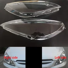 Для peugeot 307 2003 2004-2007 передние фары прозрачные абажуры лампы оболочки маски фары крышка объектива фары стекло