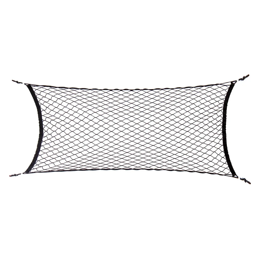 

Car Trunk Rear Cargo Organizer Storage Elastic Mesh Net Holder 4 Hooks 110x50 cm