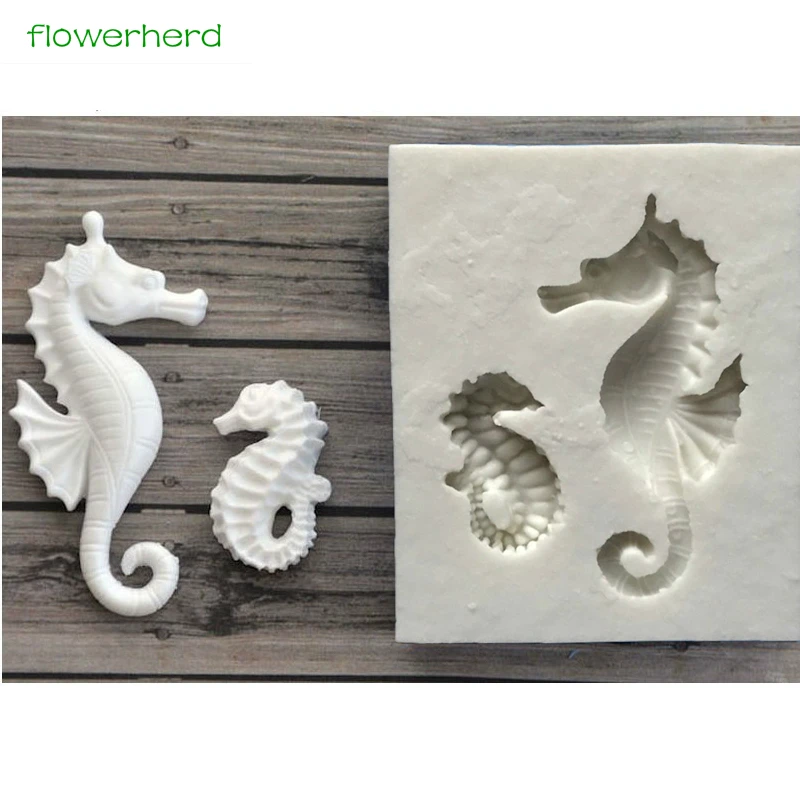 

Sugarcraft Sea Horse Silicone Mold Seahorse Fondant Mold Cake Decorating Tools Baking Chocolate Gumpaste Sugar Tools