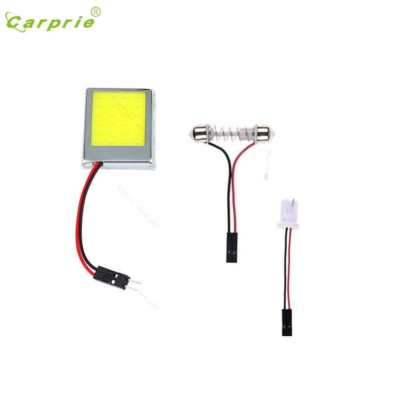 

CARPRIE Car Light 1pcs/2pcs  T10 24 SMD LED Panel Interior White Car Auto Dome Lights Lamp Adapters 12V Lamp bulb Car  #1222