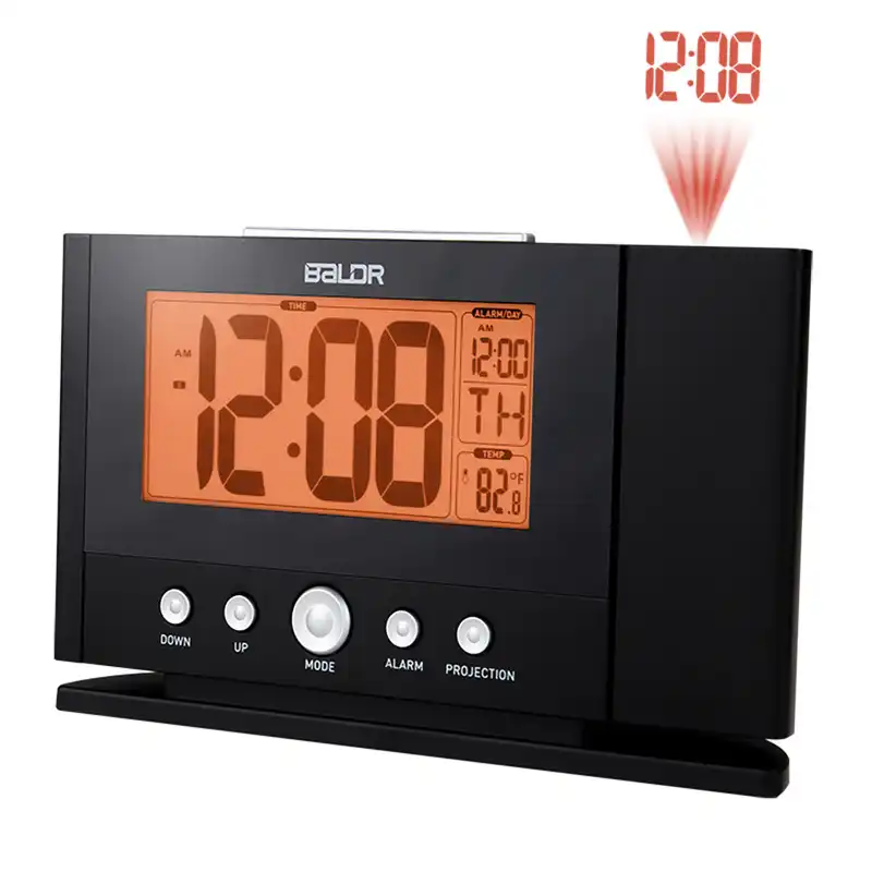 Lcd Digital Projection Alarm Clock With Temperature Electronic