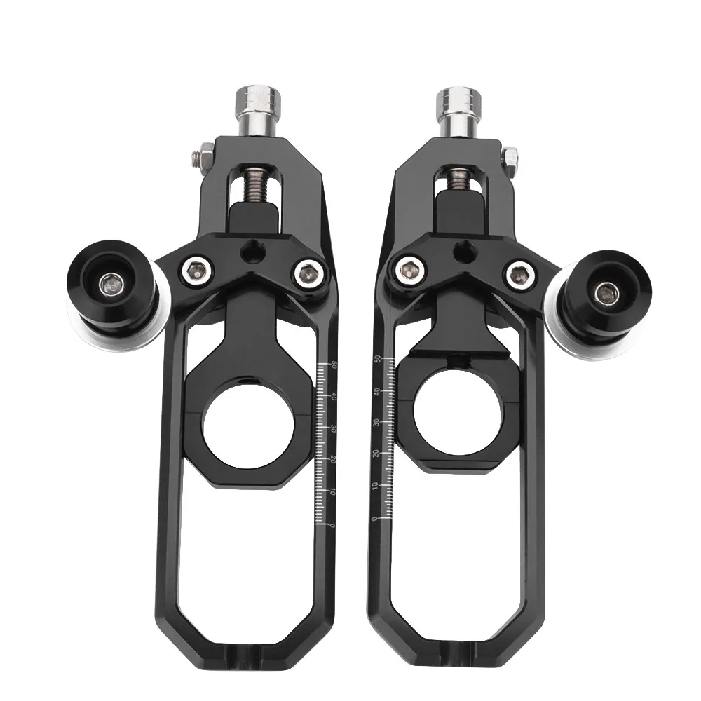 Black Chain Adjuster BJMOTO мотоцикла с ЧПУ аксессуары GSX-R 1000 цепи регулировки натяжители Катена с катушками для Suzuki GSXR1000 K9 2009 - Цвет: Black Chain Adjuster