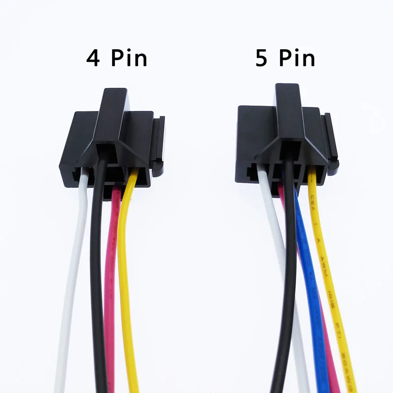 Предварительно проводной 5 Pin Реле крепление держатель гнезда цоколя 12V 40A длина линии на высоком каблуке 12 см