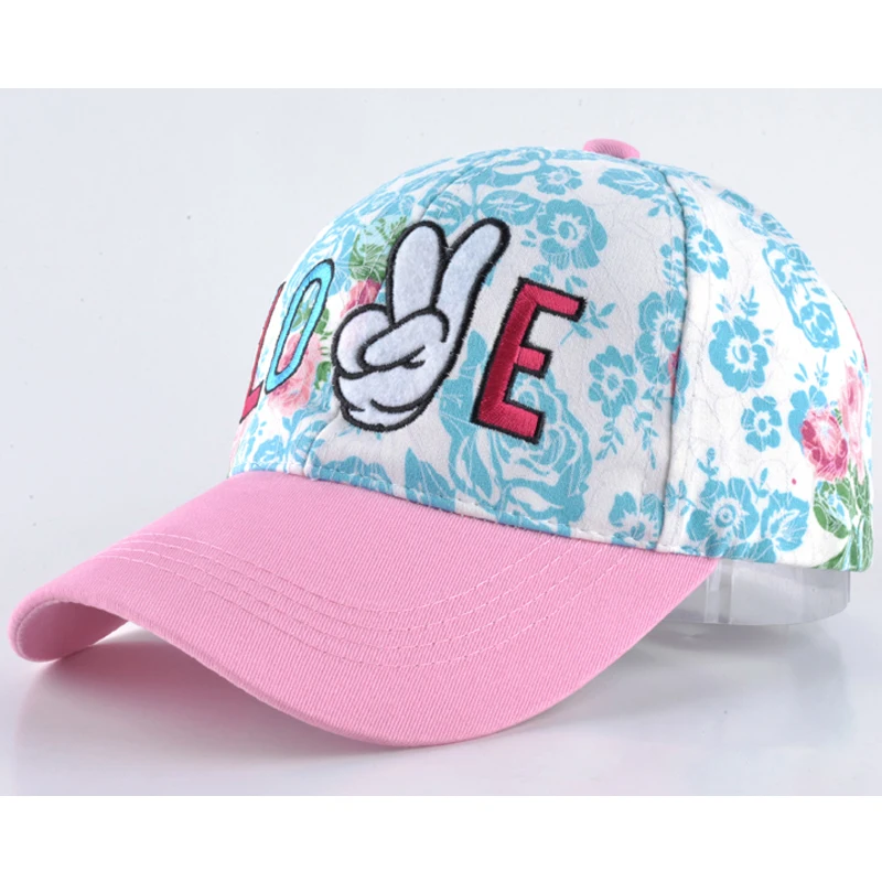 Fashion cotton fabrics snapback baseball caps for women&girls peaked