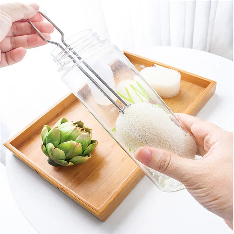 

Latest kitchen cleaning accessorie Long Handle 360 Degree Cleaning Cup Brush Sponge Brush Bottle Brush Kitchen A1