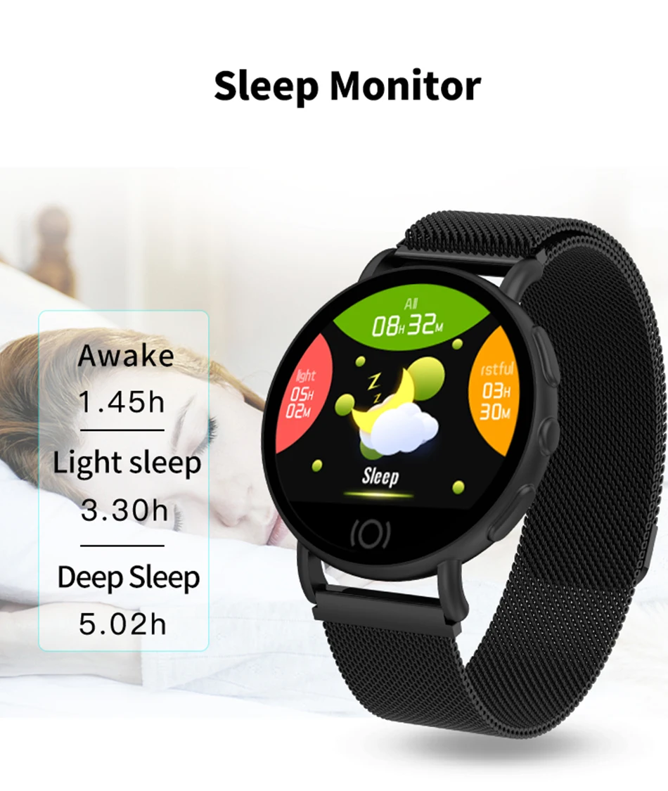 Toleda T7 Reloges deportivo inteligente smart watch blood pressure health tracker women smartwatch heart rate premium gift