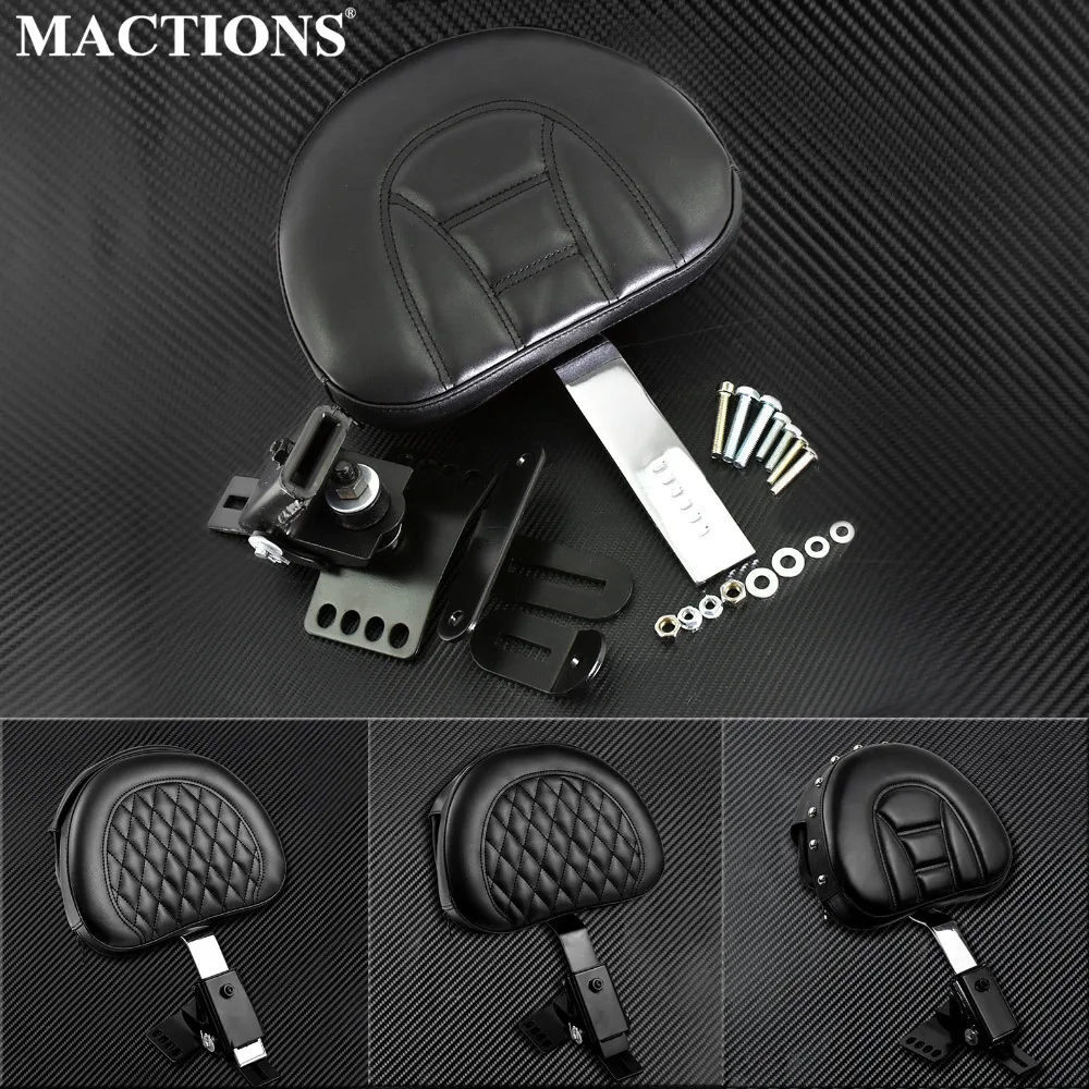 

Motorcycle Backrest Adjustable Plug In Front Driver Rider Seat For Harley Touring Electra Road Street Glide Road King 97-17