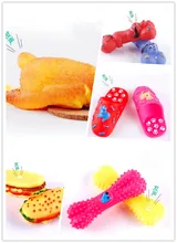 New Pet Toys Colorful Rubber Squeak Toys Various Shaped Sounding Toy Dog Toys