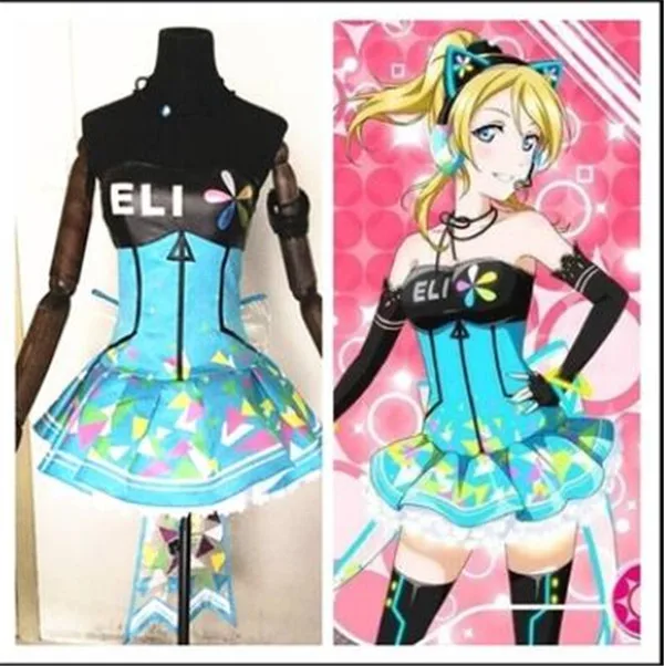  Hot Love Live Cyber Idolized LED Gaming Game Awaken All Members Minami Kotori Cosplay Costume Lovel