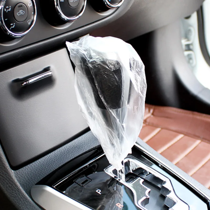 Arcade 100pcs Universally Car Disposable Plastic Shifting Lever Cover Waterproof  For BMW Honda