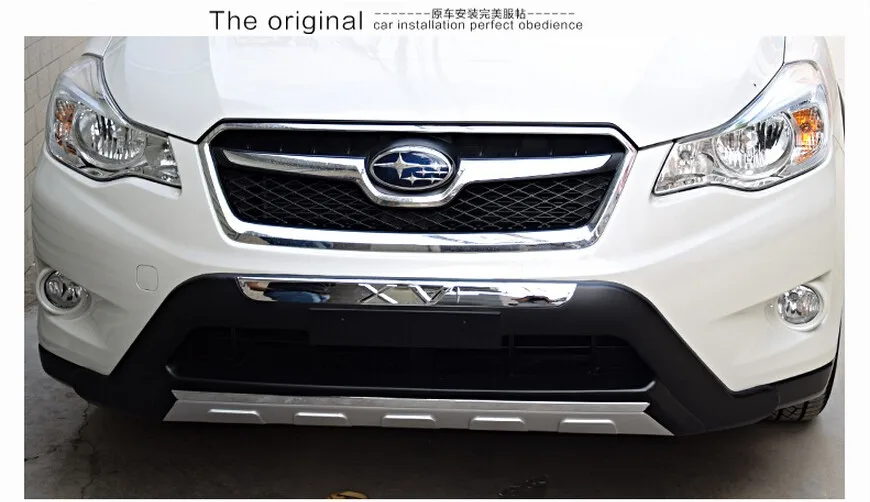 Подходит для Subaru XV 2012- Передний+ задний бампер диффузор бамперы для губ защитная накладка ABS хромированная отделка 2PES