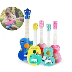 Забавный музыкальный инструмент укулеле детская Гитара Монтессори игрушки для детей школьная игра, развитие Рождественский подарок на
