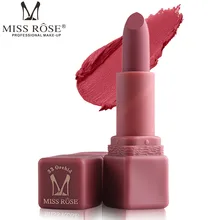 Miss Rose брендовая матовая губная помада 12 цветов Увлажняющий макияж водонепроницаемый долговечный легко носить губная помада Косметика для губ