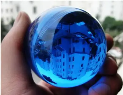 Asian Rare Natural Quartz Blue Magic Crystal Healing Ball Sphere 60mm + Stand | Дом и сад
