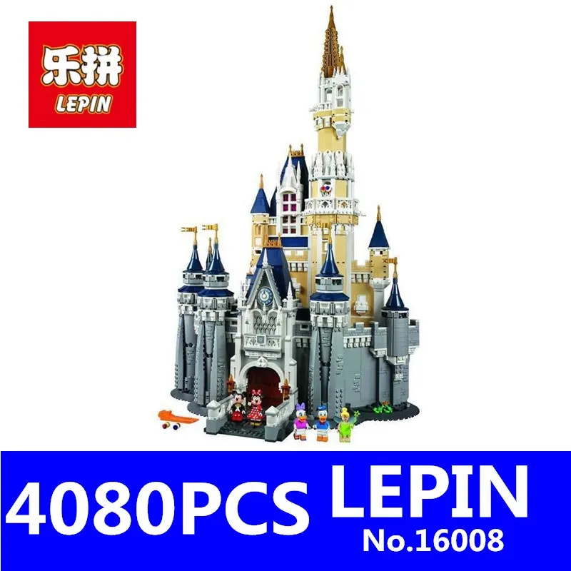 

LEPIN 16008 4080Pcs Movie Series Creator Cinderella Princess City Building Blocks Bricks Kits Toys for Children Compatible 71040