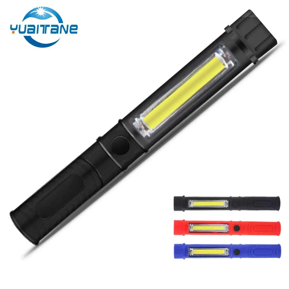 

2019 Portable Mini Light Working Inspection light COB LED Multifunction Maintenance Flashlight Hand Torch lamp With Magnet AAA
