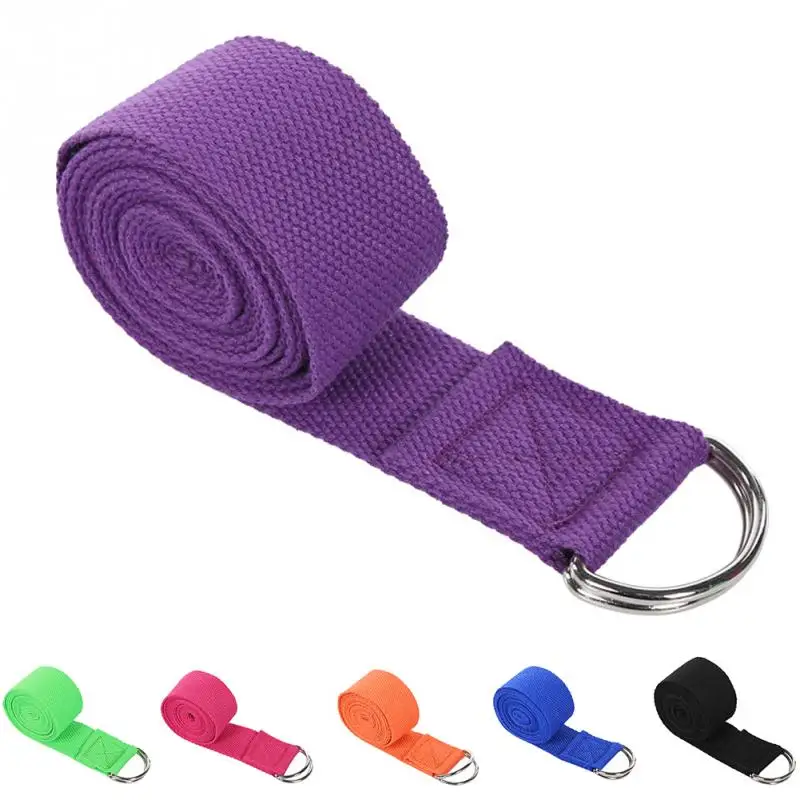 Buy Adjustable Sport Stretch Strap D Ring Belts Gym Waist Leg Fitness Yoga Belt