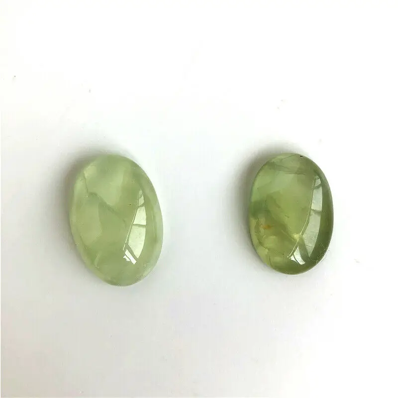

1PC Natural Green Prehnite Crystal Gemstone Pendant Ring Material DIY Decoration Natural Gemstone Stones and Minerals