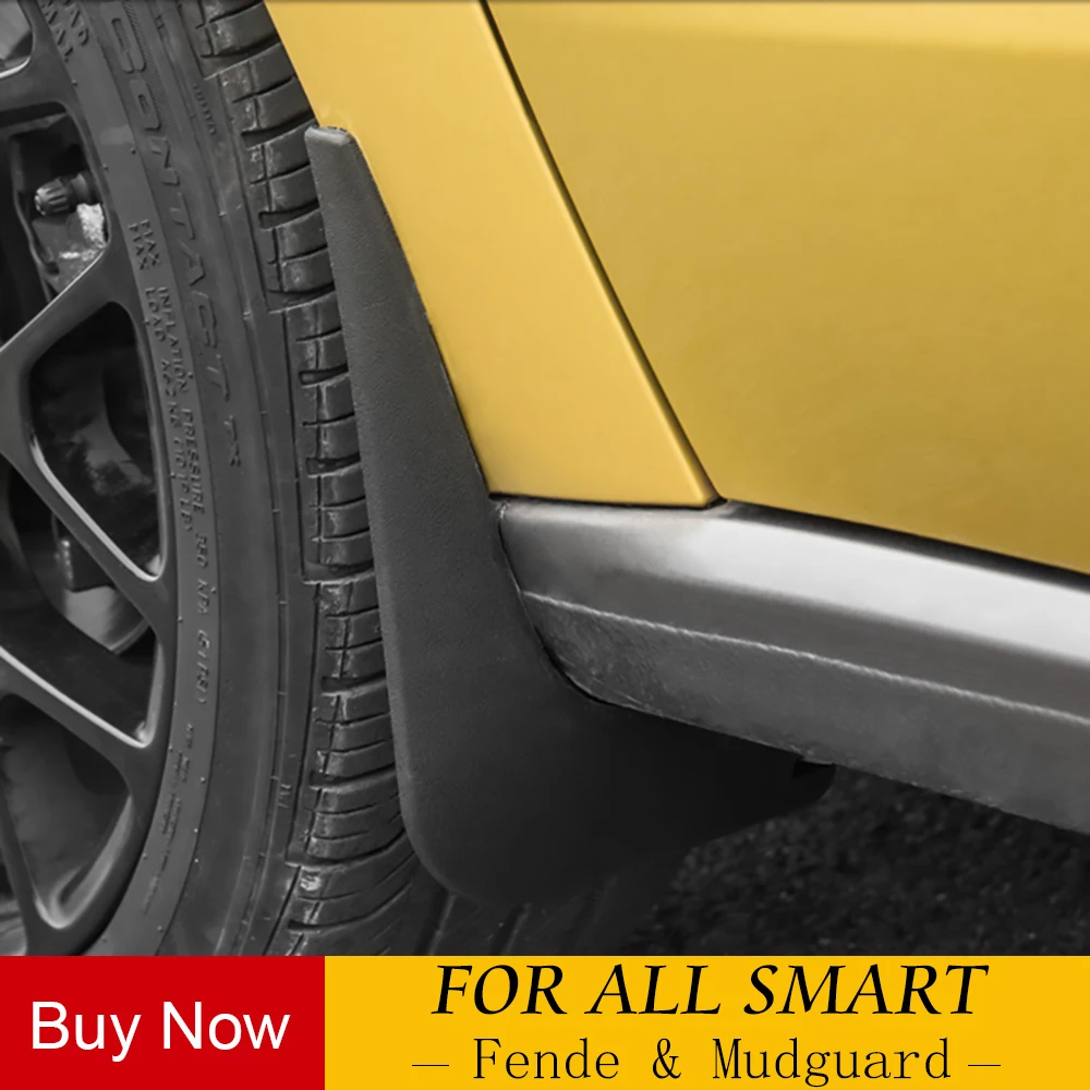 

4pcs Styled Car Mud Flaps For Smart 451 453 smart fortwo forfour Mudflaps Splash Guards Mud Flap Front Rear Mudguards Fender Acc