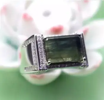 

Sapphire ring Natural real blue sapphire Finger rings 925 sterling silver 8*12,, gem Handworked rings Fine jewelry